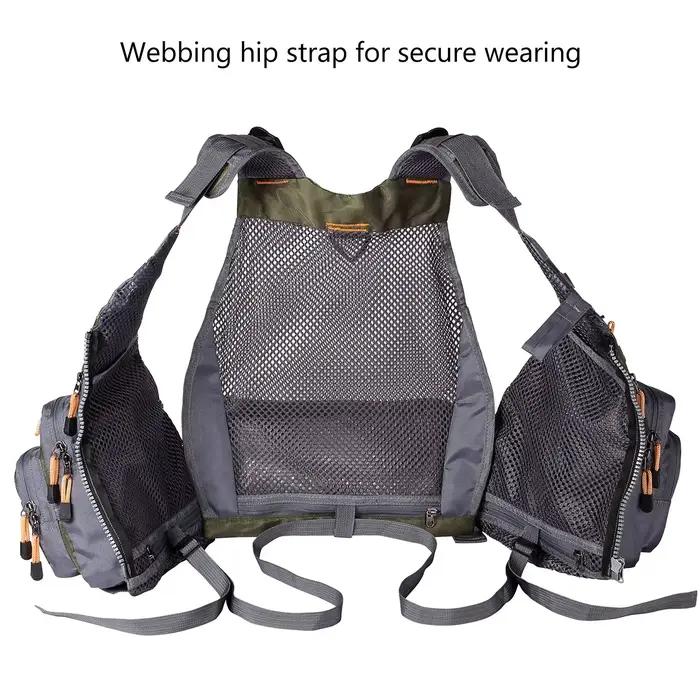 Veste de pêche respirante ajustable pour sports outdoor - Randonnée, vélo et pêche à la mouche confortable