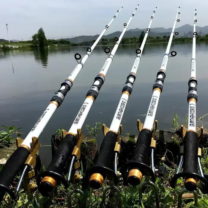 Canne à carpe GHOTDA 2.1M-3.6M Carp Fishing Rod Feeder Hard FRP Carbon Fiber Telescopic Fishing Rod Fishing Pole