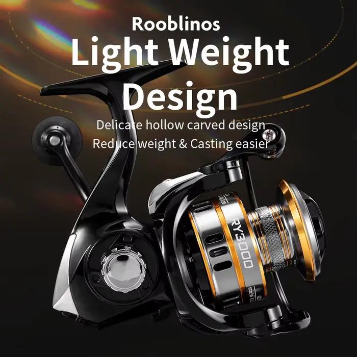 ROOBLINOS RY Spinning Reels Saltwater Freshwater Fishing Reel Ultralight Metal F