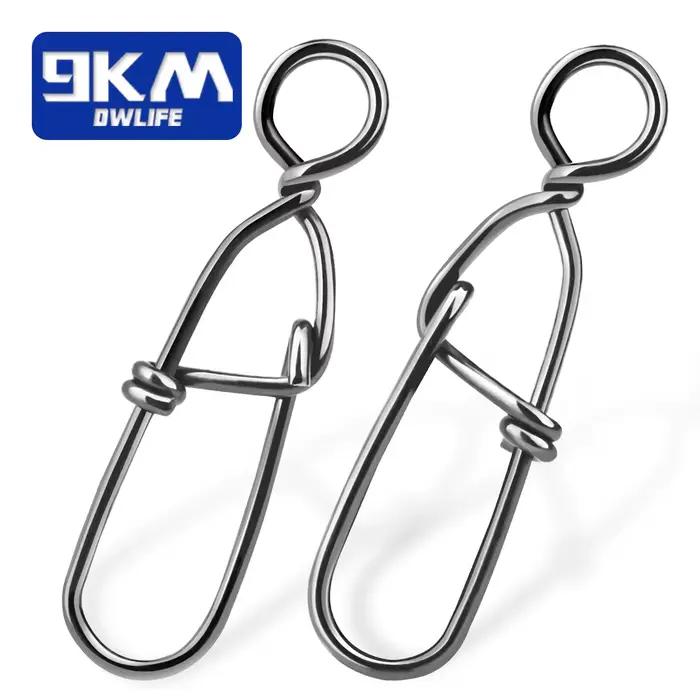 Snaps Duo Lock 50-200PCS en acier inoxydable pour raccords leurres pêche black-bass eau douce clips rapides