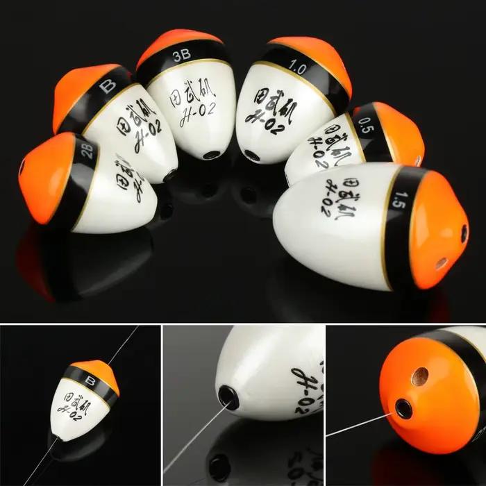 Flotteur de pêche en mer en liège sycomore avec lumière LED anti-collision - Accessoire canne mer