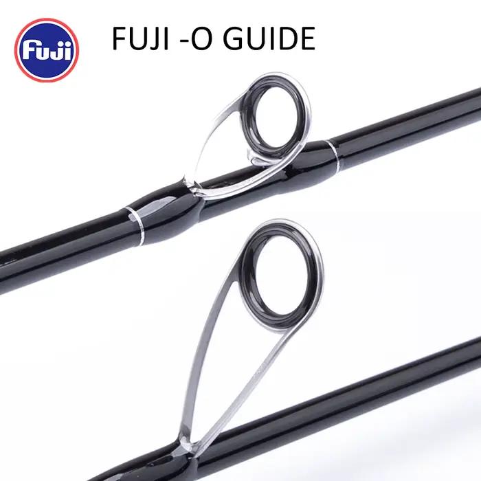 Canne à pêche ultralégère FishingFans Carbon Handle UL ML avec guides Fuji O et Cross Carbon Tape