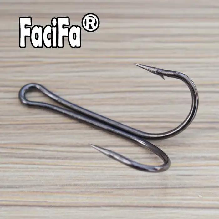 Hameçons doubles pour pêche à la mouche et jigging - Tailles 1 à 5/0 pour bar et carnassiers