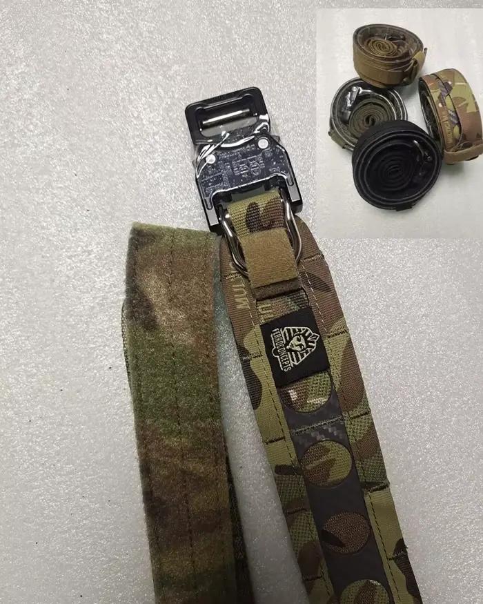 Ceinture tactique double couche quick release bison - Équipement pêche extérieur professionnel