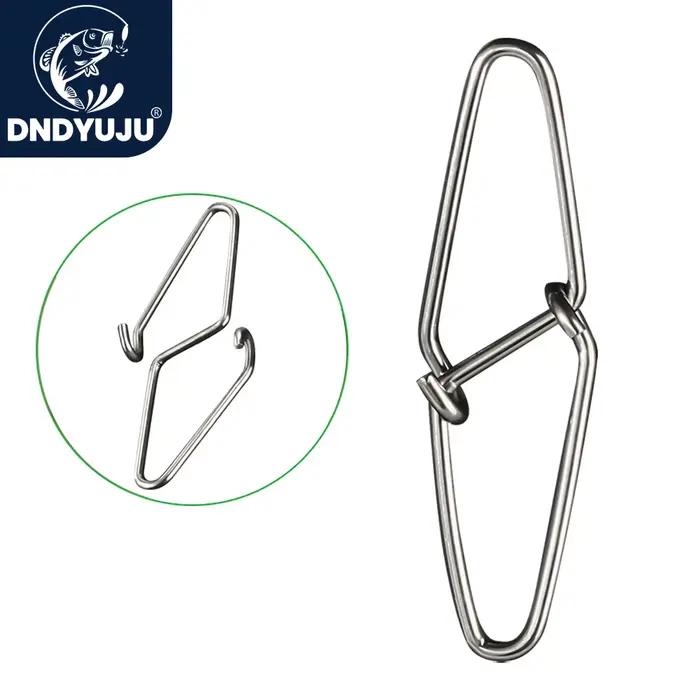 Diamant Pin Fishing Swivel Snap DNDYUJU 50-100 Pièces Acier Inoxydable Connecteur Leurres Accessoires