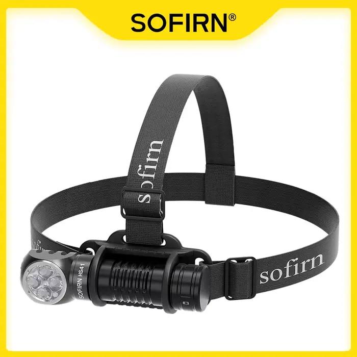 Lampe frontale Sofirn HS41 4000 lumens LED SST20 rechargeable USB C pêche puissante avec aimant
