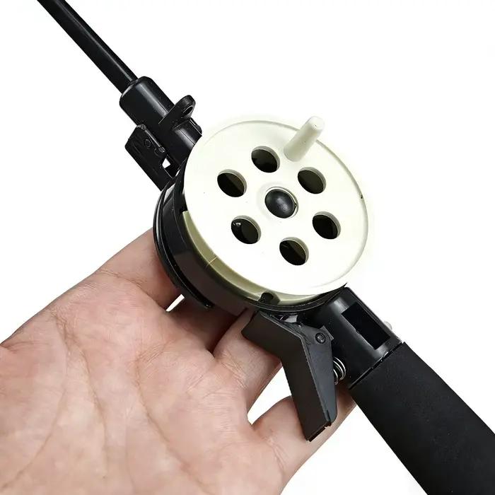 Canne à pêche sur glace mini télescopique 33.5cm - Pôle portable pêche hivernale extérieur accessoire