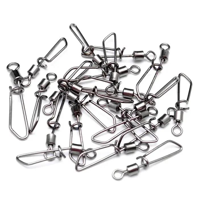 Émerillons snap FishTrip 10 à 100PCS pour montages hélicoptère lead clip pêche au feeder