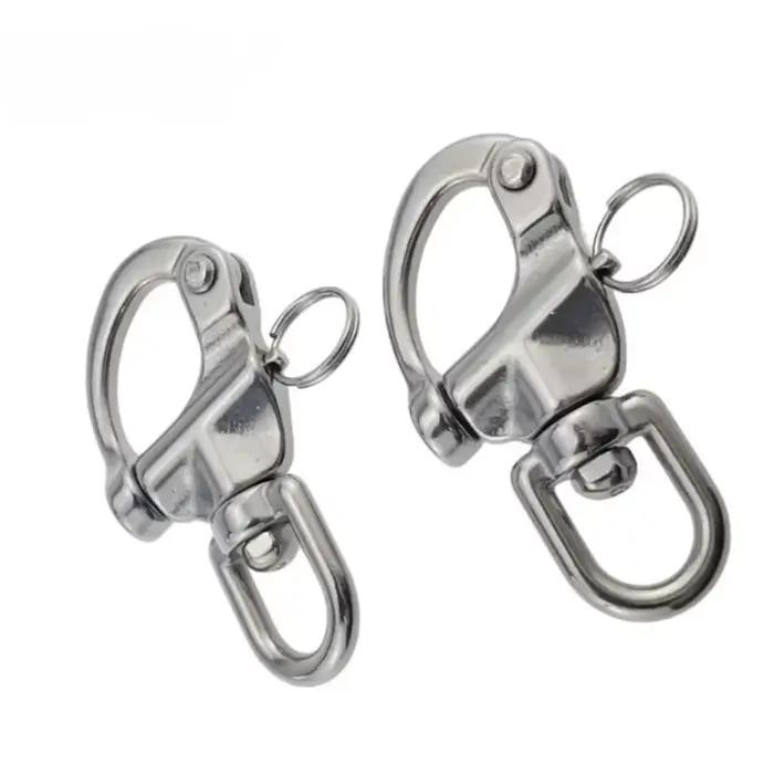 Mousquetons rotatifs en acier inoxydable 316 pour bateau, pêche et équipement marin - Accessoires de gréement