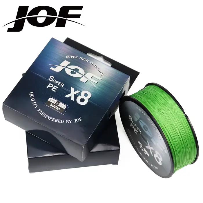 Ligne de pêche JOF 8 brins 150M-500M pour mer, glace, rivière et roche - 15-100LB X8