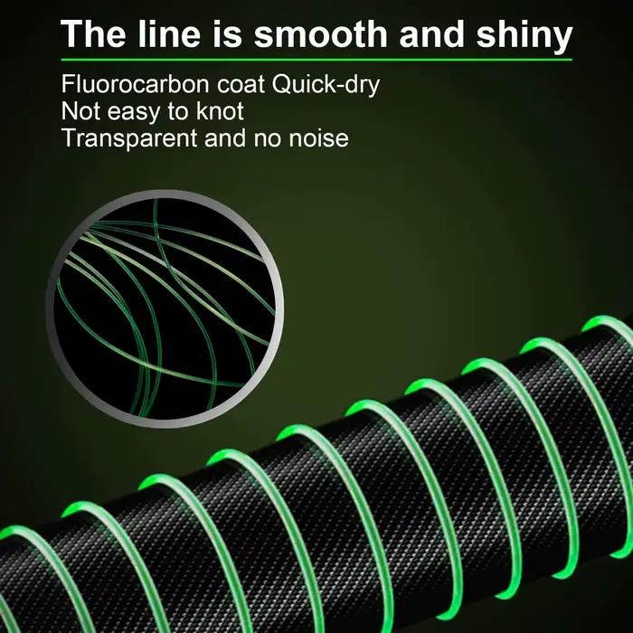 Ligne de pêche monofilament 1000M super résistante nylon fluorocarbone pour carpe et pêche sportive