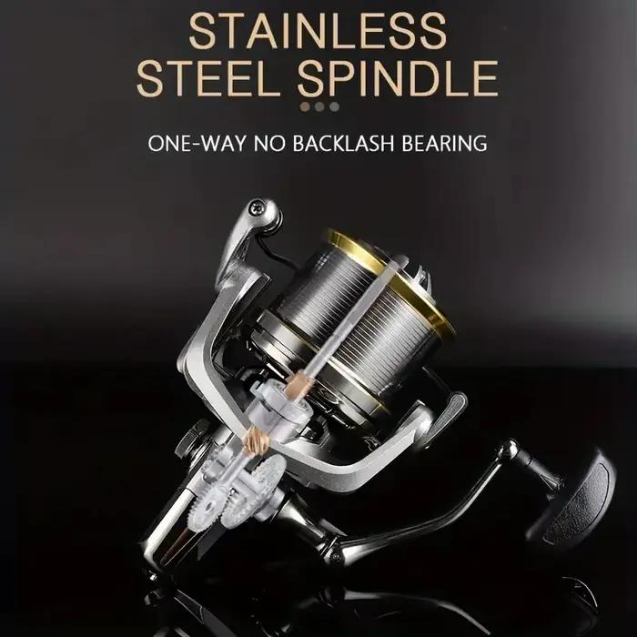 Moulinet Spinning Puissant BILLINGS NGK Acier Inox - Série 8000-14000 Drag 20KG Eau Douce Mer