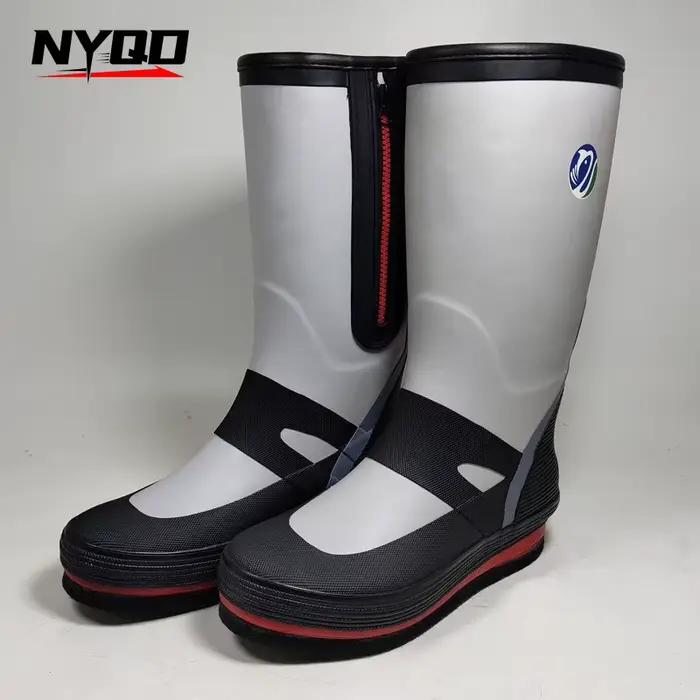 Bottes hautes pêche rochers imperméables antidérapantes pour pêche en mer récifs avec cuissardes
