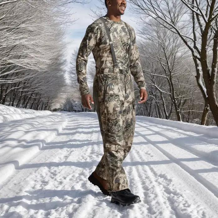 Pantalon de pêche hiver homme isolé combinaison camouflage chasse outdoor travail