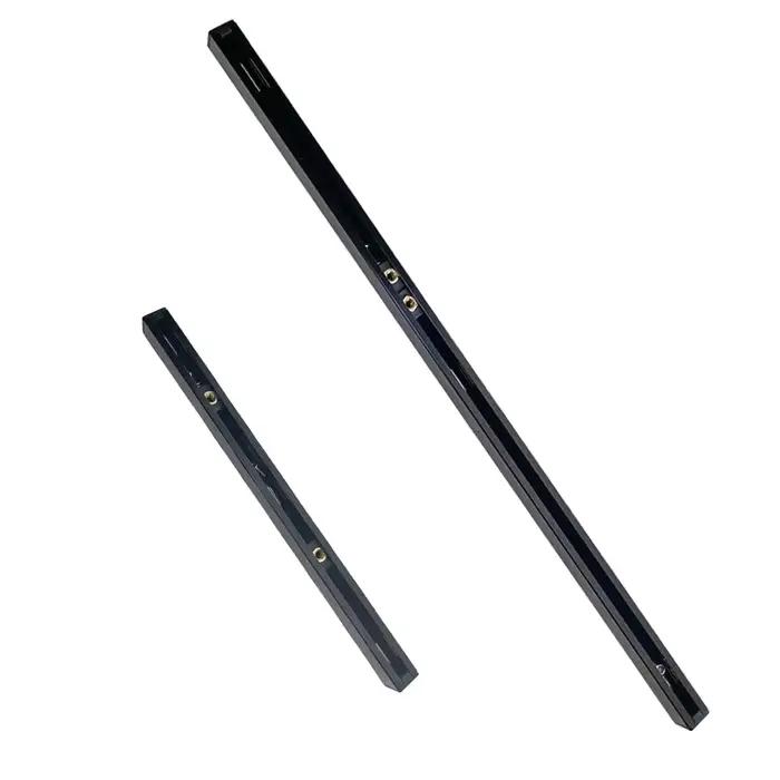 Rails coulissants aluminium pour kayak avec support canne à pêche - Accessoires fixation marine bateau gonflable