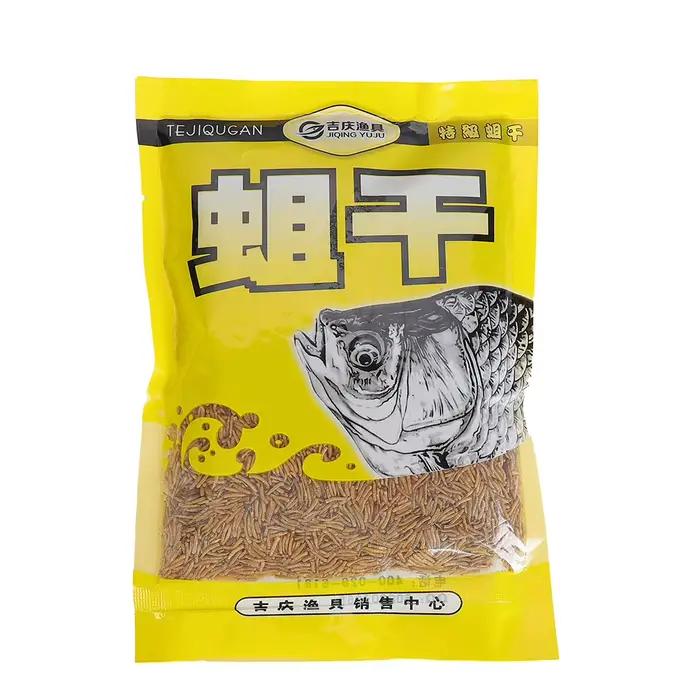 Asticots séchés 100g pour amorce carpe - additif naturel pour pêche au coup