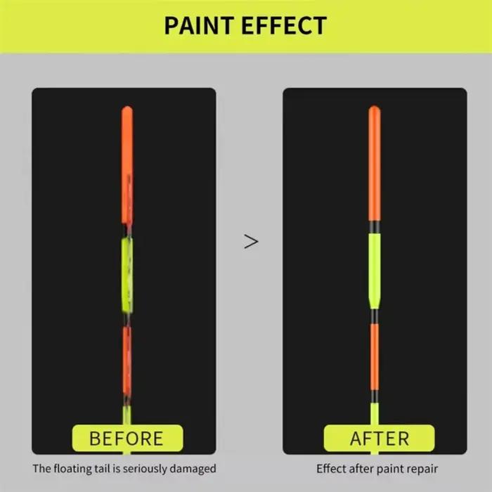 Peinture fluorescente flotteurs pêche haute visibilité séchage rapide réparation nuit matériel