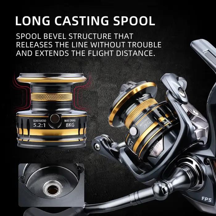 BEARKING brand New arrival Saltwater Fishing Reel Spinning 1000-6000 9+1BB 5.2:1