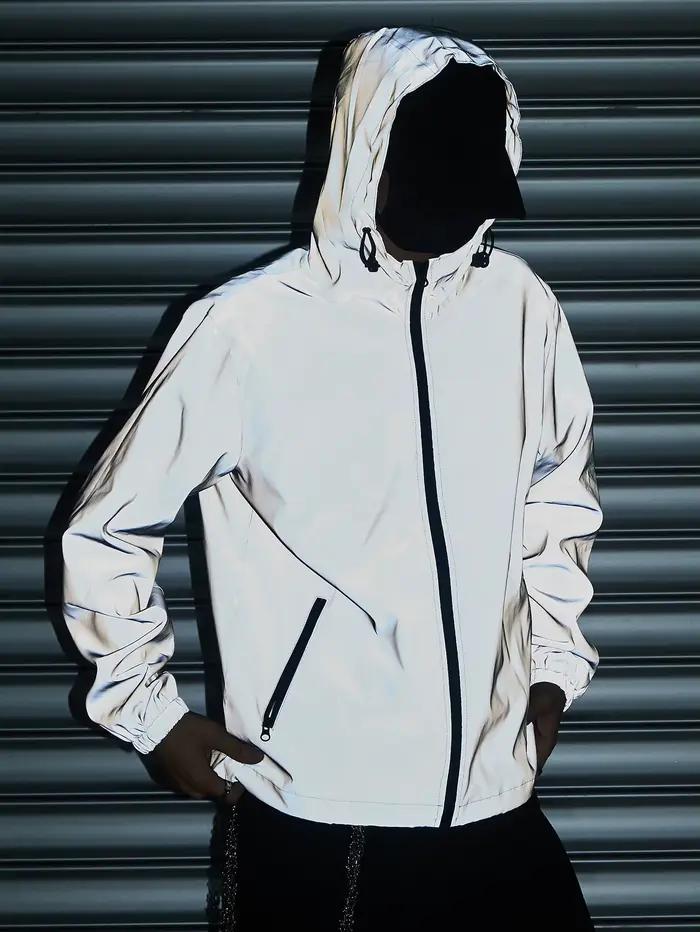Veste réfléchissante nuit homme running - Veste sécurité pêche nocturne visibilité optimale