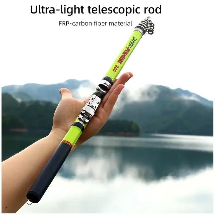 Canne télescopique Rock Fishing Carbone Portable pour pêche à la carpe et feeder en mer
