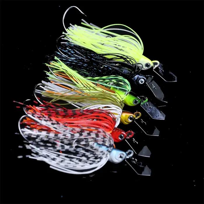 Leurre chatterbait spinnerbait weedless pour brochet sandre et black bass pêche aux leurres