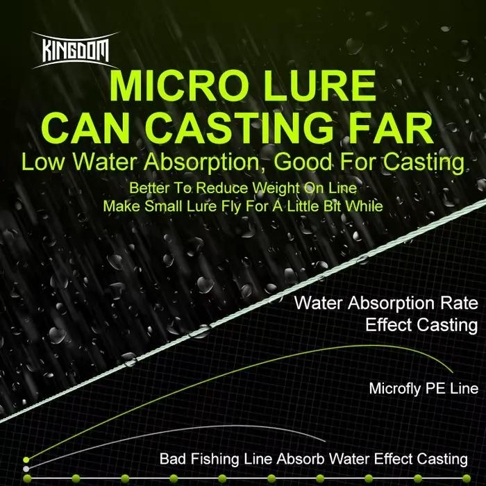 Ligne de Pêche PE Micro Fly 100M 150M 4 Brins 0.2# 0.6# Super Raide et Longue