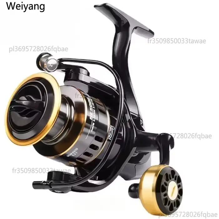 Moulinet de pêche spinning métallique NUOYING 12KG de drague haute vitesse pour eau douce et mer