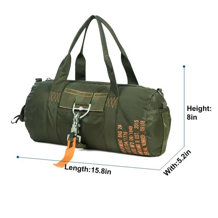 Sac Duffle LQARMY-DulParachute Nylon 1000D pour pêche et camping - Sac bandoulière étanche extérieur
