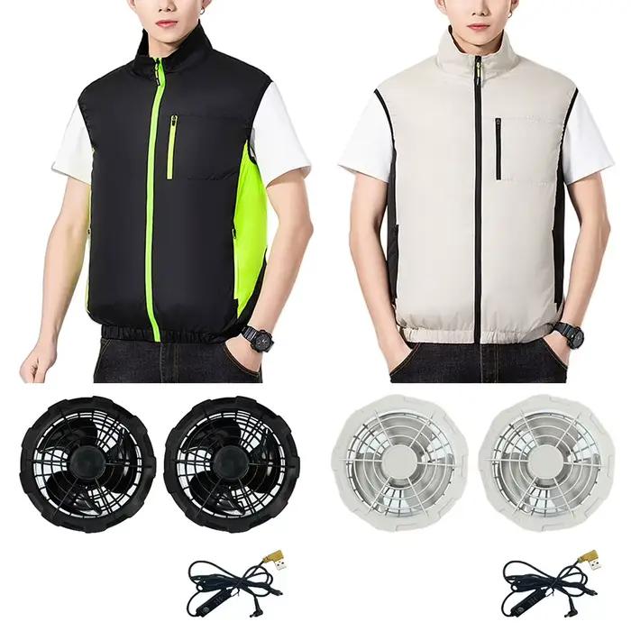 Veste rafraîchissante pêche été - Veste climatisation USB pour pêcheurs par temps chaud