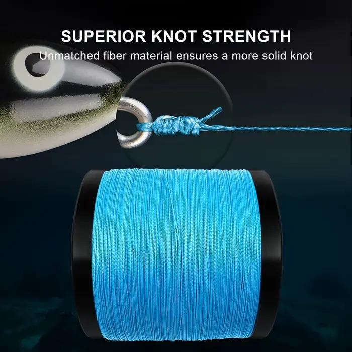 Ligne de pêche tressée X4 PE japonaise superpuissante 4 brins pour carpe 300m 500m 1000m