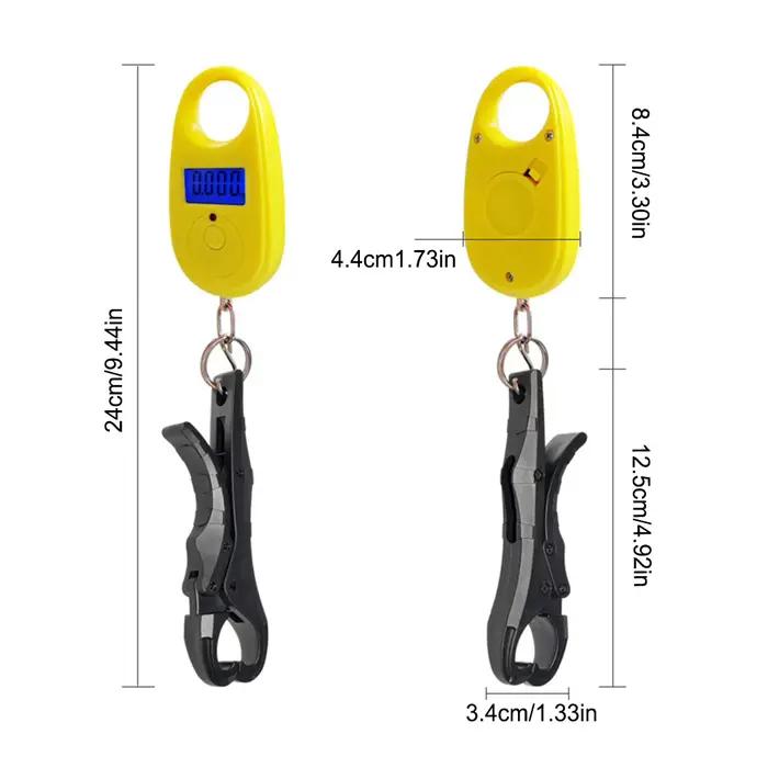 Balance pêche portative 40kg avec pince à poisson - 3 modes pesée électronique pour pêche sportive extérieure