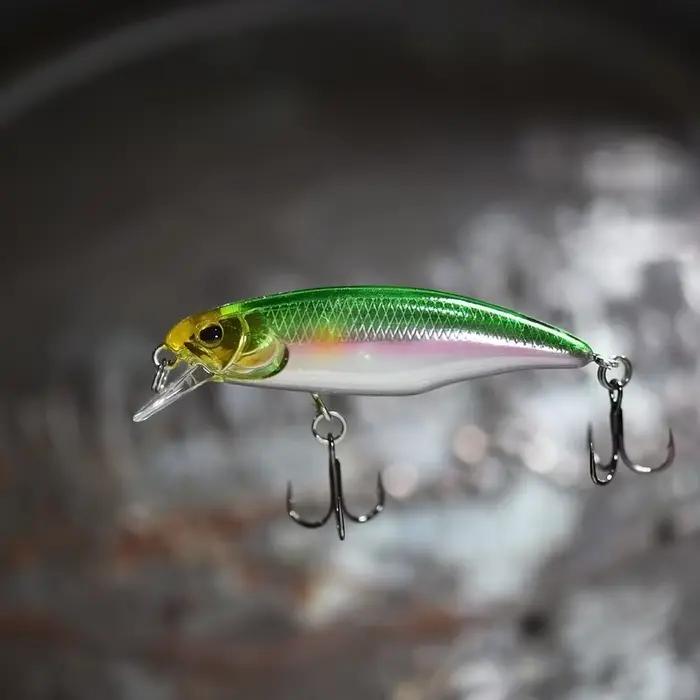 Leurre dur professionnel jerkbait 52mm pour brochet perche, leurre nageur sinking minnow appât carnassier