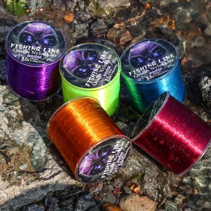 Ligne de Pêche Monofilament Nylon Sougayilang 500m Haute Résistance pour Pêche en Eau Douce