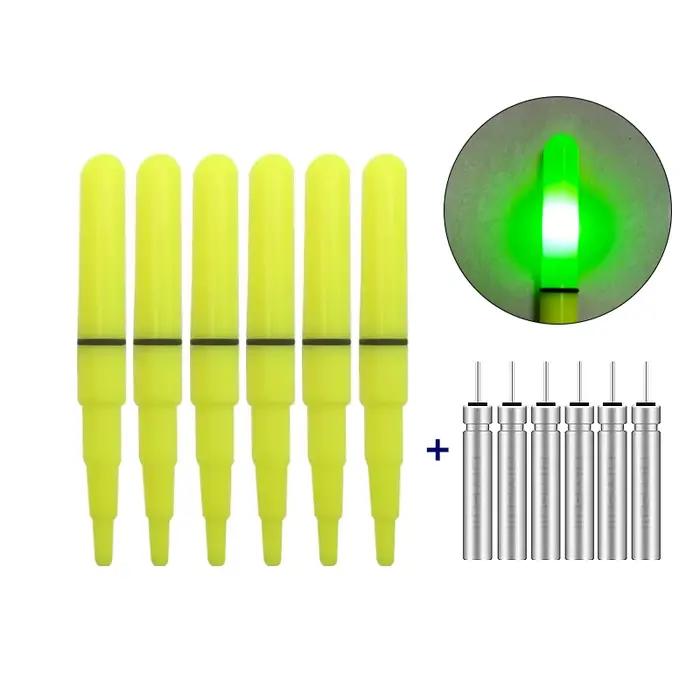6 Lightsticks lumineux pour pêche de nuit avec 6 piles CR425 - Accessoires pêche mer et océan