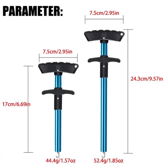 Décrocheur hameçon pêche tube aluminium portable extracteur leurre sécurité
