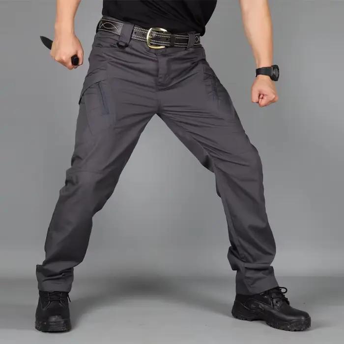 Pantalon cargo tactique SWAT 2024 pour hommes - Imperméable camouflage - Multi-poches pêche travail