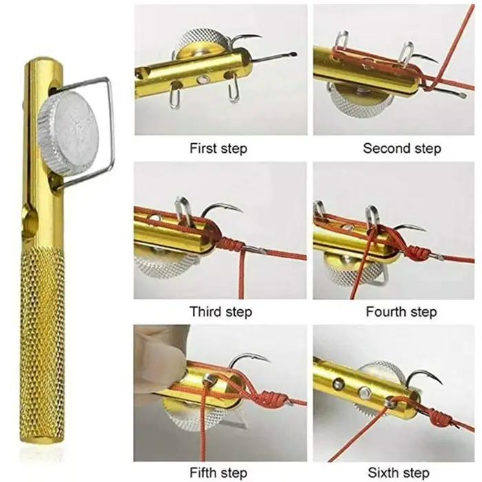 Outil à nœuds de pêche rapide - Appareil pour faire des nœuds parfaits en quelques secondes
