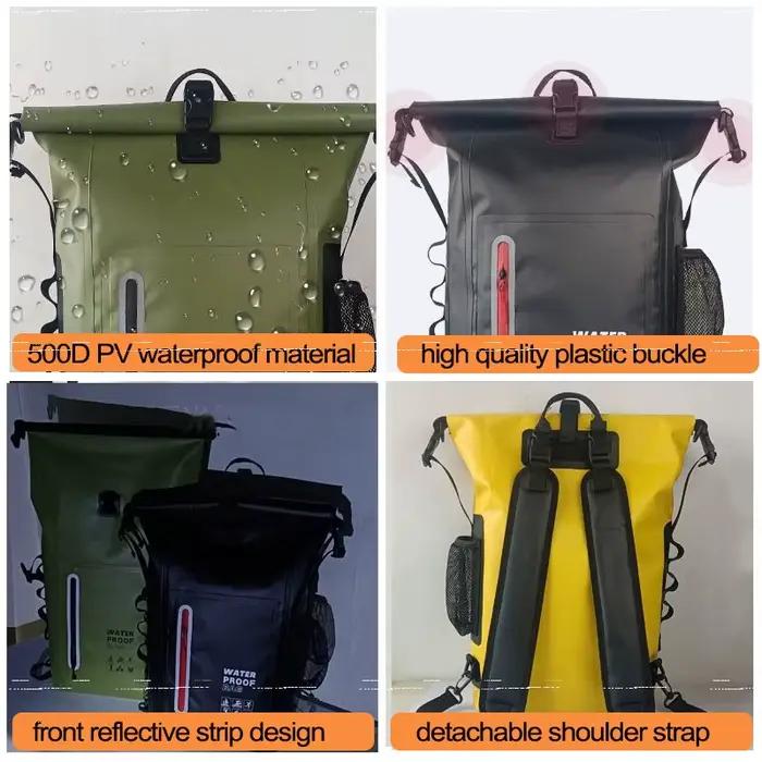 Sac étanche kayak PVC grande capacité - Dry bag randonnée aquatique plongée rafting canoë pêche