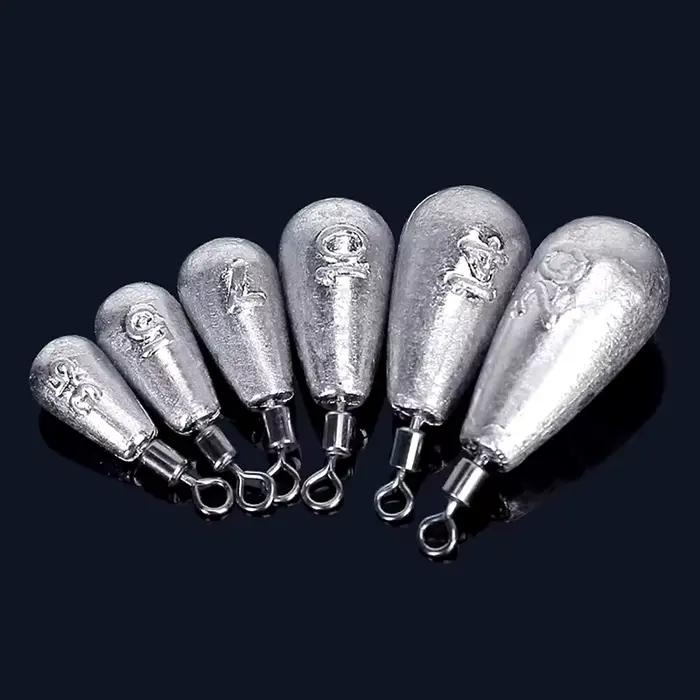 15 plombs goutte d'eau 3.5g à 20g pour pêche verticale et mer kit d'accessoires métalliques de pêche