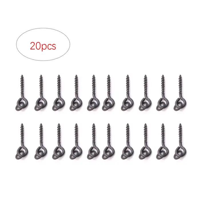 20 clips à boilies pour pêche carpe - Vis appâts artificiels et émerillons pour montages hair rig et method feeder