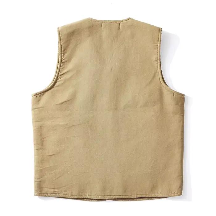 Gilet polaire homme hiver pêche sport extérieur doublure chaude zippée poches solide