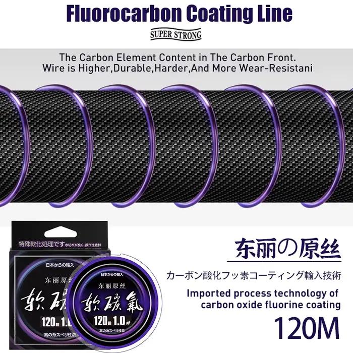 Ligne de pêche fluorocarbone ZUKIBO revêtue souple - Fil monofilament japonais pour eau douce et mer
