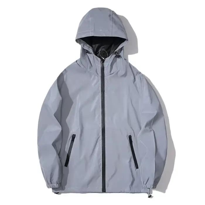 Veste de pêche réfléchissante pour couple - Veste polyester lumineuse pêche nocturne sécurité