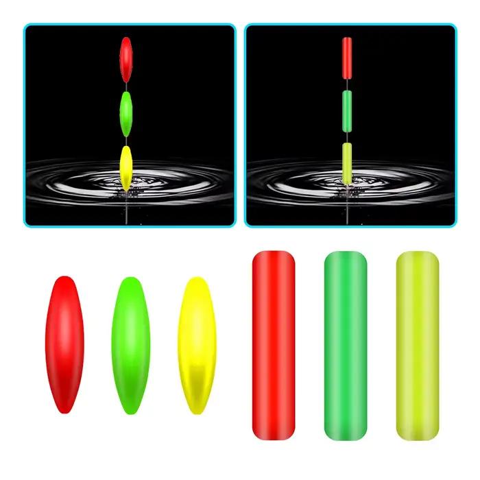 Lot 10 bouées flottantes fluorescentes billes mousse - Indicateurs de touche flottants accessoires pêche complets