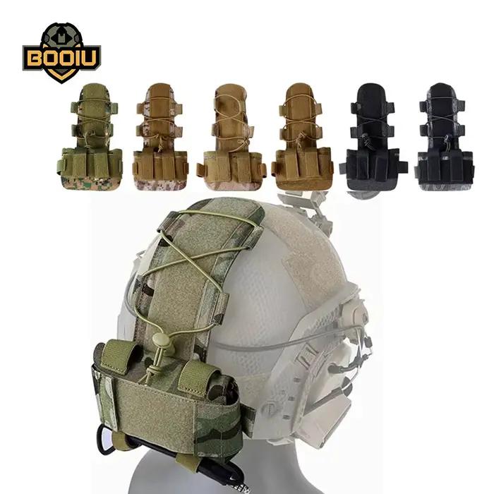 Poche batterie BOOIU MK2 - Contrepoids casque pour pêche nocturne avec équipements électroniques