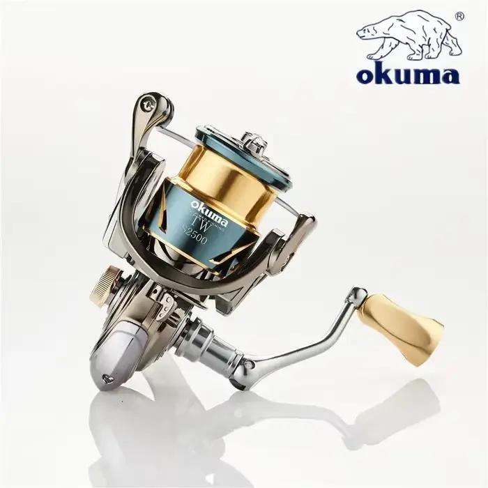Moulinet de pêche rotatif Okuma anti-corrosion mer 15KG avec bobine shallow line 1000 à 5000