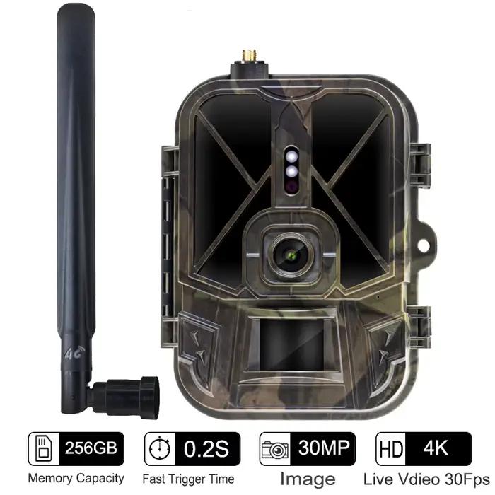 Caméra wildlife 4G 4K 36MP waterproof IP66 - Vision nocturne IR invisible et détection 120°