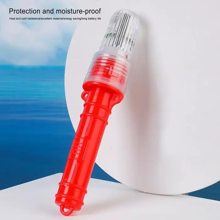 Lampe LED de pêche étanche à double flash - Signalisation maritime pour filets et bouées - Lumière d'avertissement