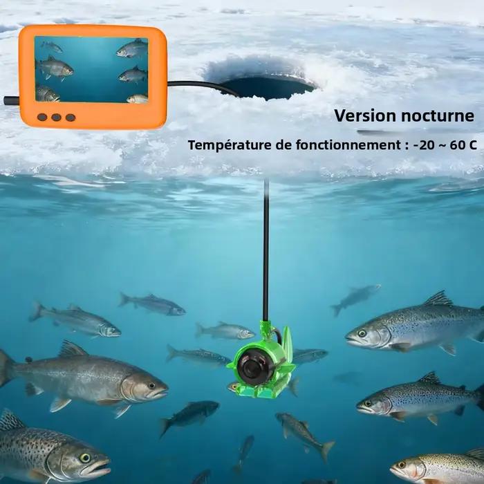 Caméra sous-marine de pêche d'hiver avec vision nocturne grand écran LCD pour exploration sous glace occasions spéciales