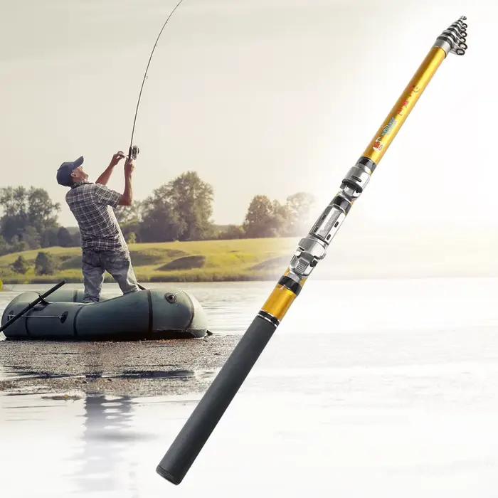 Canne télescopique carbone 1.5m 1.8m 2.1m ultra compacte pour voyage et rafting